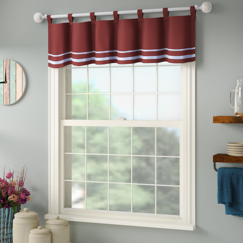 August Grove® Hornell Solid Color Tailored Window Valance & Reviews Wayfair